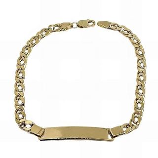 Foto de 10-34-6378 - PULSERA PLACA OJO DE PERDIZ 4MM 19CM (PLACA 5X30MM) (5,53gr) 18K