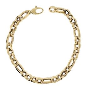 Foto de 10-343-207 - PULSERA COMBINADA 6MMX19CM (5,21gr) 18K**