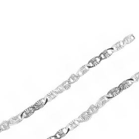 Foto de 20-GRQ40X42 - CADENA PLATA LAPIDADA 2MMX42CM