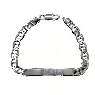 Foto de 20-GB150 - PULSERA PLATA PLACA BARBADA 5MM 19.5CM (PLACA 5.5X40MM)
