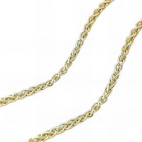 Foto de 20-SGD45X42 - CADENA PLATA ESPIGA DORADA 2MMX42CM