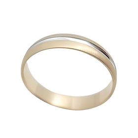 Foto de 10-351-925-15 - ALIANZA BICOLOR BLANCO Y ROSA 4MM 18K