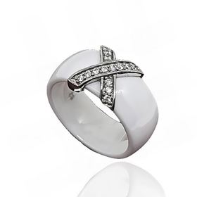 Foto de 22-120517B - *OFERTA* SORTIJA PLATA CERÁMICA CIRCONITA 9MM