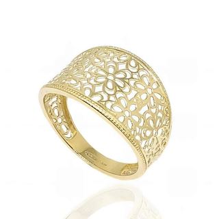 Foto de 10-177-1893S - SORTIJA FLORES CALADA 7MM 18K 