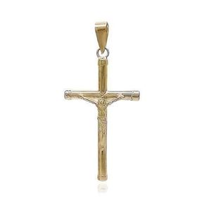 Foto de 9K42-102C - CRUZ CRISTO TUBO 2MM TAPONES 26MM 9K**