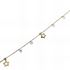 Foto de 28-0098 - PULSERA ESTRELLAS 5.5MM CIRCONITA 3MM 17CM (ALARGADOR 2CM) 18K