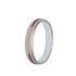 Foto de 10-351-1044-17 - ALIANZA BICOLOR ROSA MATIZADO CONFORT 4MM 18K 