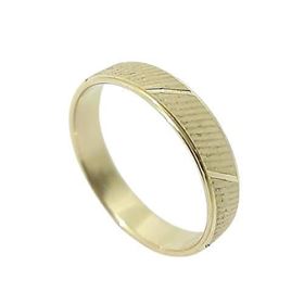 Foto de 10-351-260-12 - ALIANZA MATE BANDAS BRILLO 4MM 18K