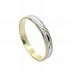 Foto de 10-351-312-15 - ALIANZA BICOLOR LAPIDADA 3MM 18K