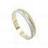 Foto de 10-351-324-14 - ALIANZA BICOLOR FILO BRILLO 3MM 18K 