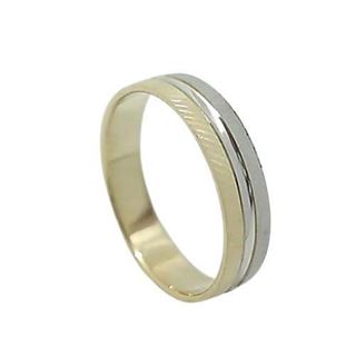 Foto de 10-351-327-14 - ALIANZA BICOLOR 4MM 18K