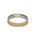 Foto de 10-351-371 - ALIANZA BICOLOR RAYADA 4MM 18K 