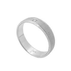 Foto de 10-351-604-15 - ALIANZA MATE BRILLANTE 0.01KTES. 4.5MM O.B. 18K