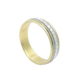 Foto de 10-351-694-14 - ALIANZA BICOLOR LAPIDADA 5MM 18K 