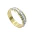 Foto de 10-351-694-14 - ALIANZA BICOLOR LAPIDADA 5MM 18K 