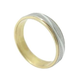 Foto de 10-351-726-15 - ALIANZA BICOLOR ONDA 5MM 18K