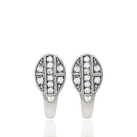 Foto de 13-6800BP - PENDIENTES CIRCONITA 12MM CATALÁN O.B. 18K
