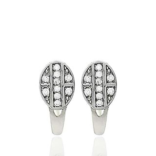 Foto de 13-6800BP - PENDIENTES CIRCONITA 12MM CATALÁN O.B. 18K