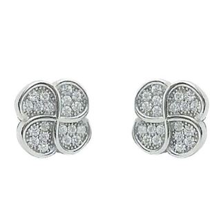 Foto de 25-766P - PENDIENTES PLATA TRÉBOL CIRCONITA 10MM