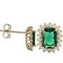 Foto de 28-030EP - PENDIENTES ESMERALDA CIRCONITA 10.5MM 18K