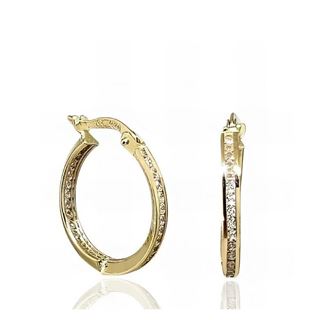 Foto de 28-1069 - CRIOLLAS CIRCONITA 2X18MM CATALÁN 18K