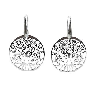 Foto de 35-43410 - *OFERTA* PENDIENTES PLATA ÁRBOL DE LA VIDA 46MM