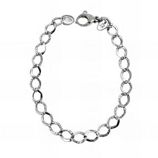 Foto de 34-437 - *OFERTA* PULSERA PLATA ESLABONES 6MM 18CM