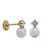 Foto de 05-1322G - PENDIENTES TÚ Y YO PERLA 8MM 18K