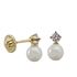 Foto de 05-1322G - PENDIENTES TÚ Y YO PERLA 8MM 18K