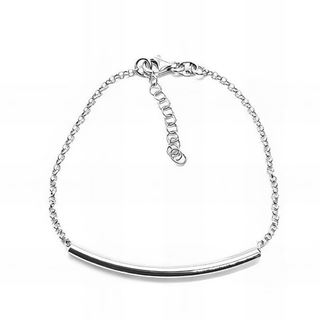 Foto de 39-0013 - *OFERTA* PULSERA PLATA MOTIVO TUBO 3X46MM 18CM (ALARGADOR 3CM)