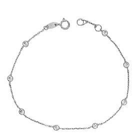 Foto de 45-491B - PULSERA CHATONES CIRCONITA 3MM 18CM (ANILLA A 1.5CM) O.B. 18K