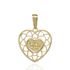 Foto de 51-17206 - COLGANTE 'MAMÁ' CORAZÓN LOVE 16MM 18K