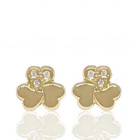 Foto de 51-19503 - PENDIENTES CORAZONES CIRCONITA 6MM 18K