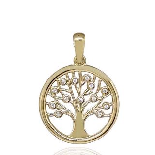 Foto de 51-18736 - COLGANTE ÁRBOL DE LA VIDA CIRCONITA 20MM 18K