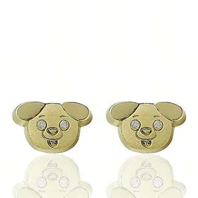 Foto de 51-66502 - PENDIENTES PERRO CIRCONITA 6MM 18K