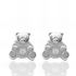 Foto de 51-201845 - PENDIENTES OSO CIRCONITA 8MM O.B. 18K