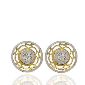 Foto de 51-1299206 - PENDIENTES BICOLOR CIRCONITA 9MM 18K