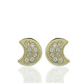 Foto de 51-200246608 - PENDIENTES LUNA CIRCONITA 5MM 18K