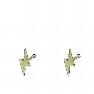 Foto de 62-1193 - PENDIENTES RAYO BRILLO 6MM 18K 