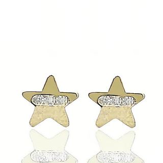 Foto de 99-PT789 - PENDIENTES ESTRELLA CIRCONITA 5.5MM 18K