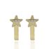 Foto de 99-PT818C - PENDIENTES CIRCONITA 13MM CATALÁN 18K 