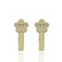 Foto de 99-PT823C - PENDIENTES CIRCONITA 13MM CATALÁN 18K