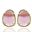 Foto de 99-PT641F - PENDIENTES PIEDRA FUCSIA 14MM 18K