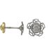 Foto de 70-670B - PENDIENTES FLOR CIRCONITA 6MM O.B. 18K