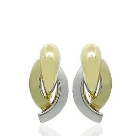 Foto de 70-1145 - PENDIENTES BICOLOR 16MM CATALÁN 18K