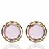 Foto de 71-4443R - PENDIENTES PIEDRA ROSA 10MM 18K