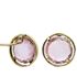 Foto de 71-4443R - PENDIENTES PIEDRA ROSA 10MM 18K
