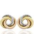 Foto de 71-10980 - PENDIENTES NUDO TRICOLOR 12MM CATALÁN 18K
