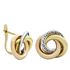 Foto de 71-10980 - PENDIENTES NUDO TRICOLOR 12MM CATALÁN 18K