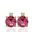 Foto de 71-11999R - PENDIENTES PIEDRAS COLOR SEMIPRECIOSA ROSA 7MM 18K